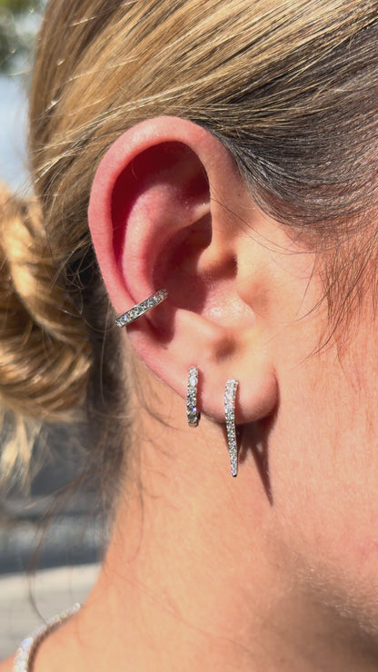 Classic Pavé Ear Cuff Earring