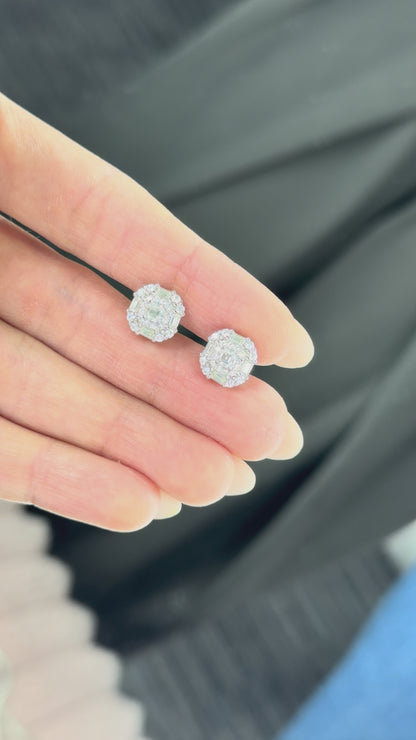 Marquise Cluster Stud Earrings
