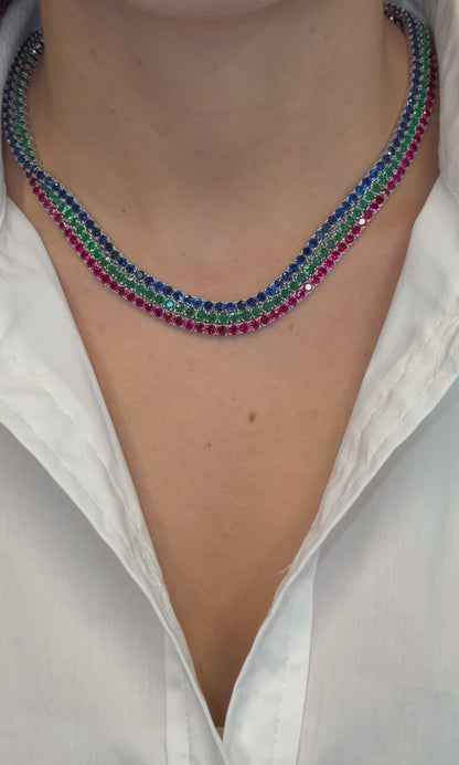 Color Tennis Necklace