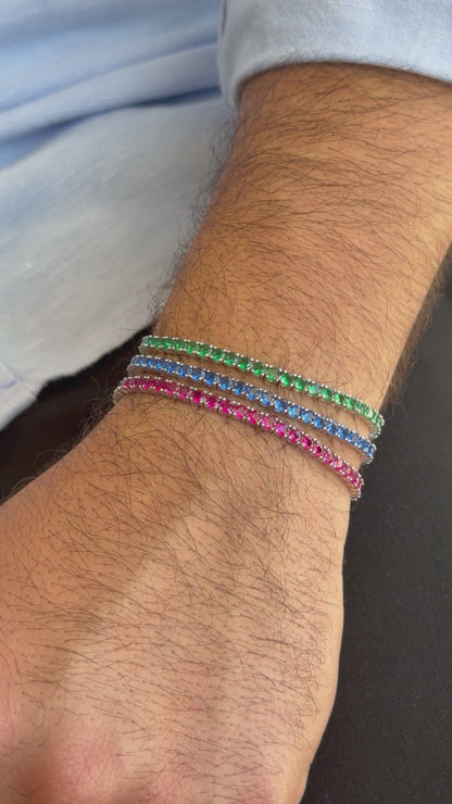 3mm Color Tennis Bracelet