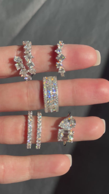Graduated Crown Band Ring
