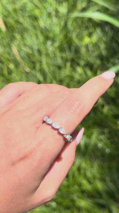 Pear Cut Eternity  Ring