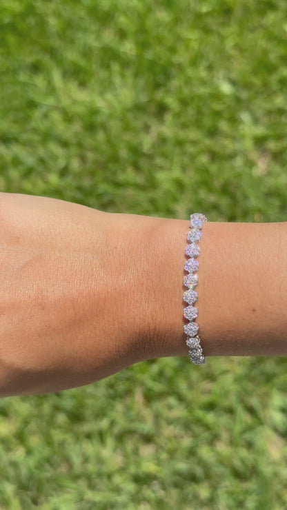 Flowers Tennis Bracelet