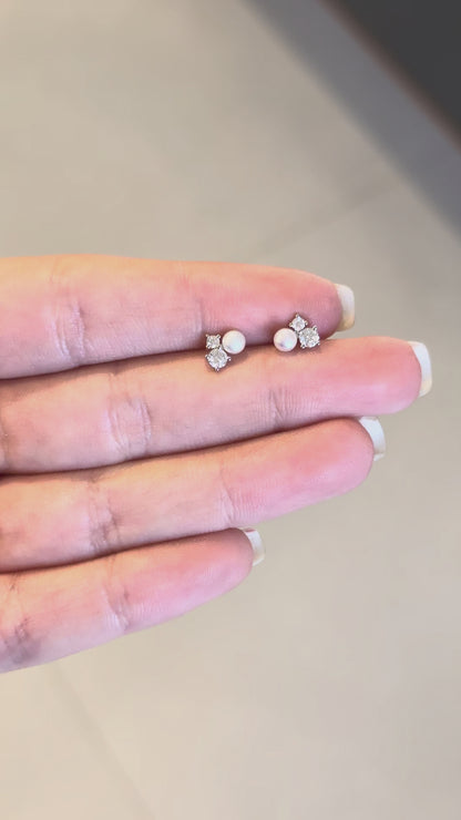 Twinkle Pearl Studs- Little Gems Collection