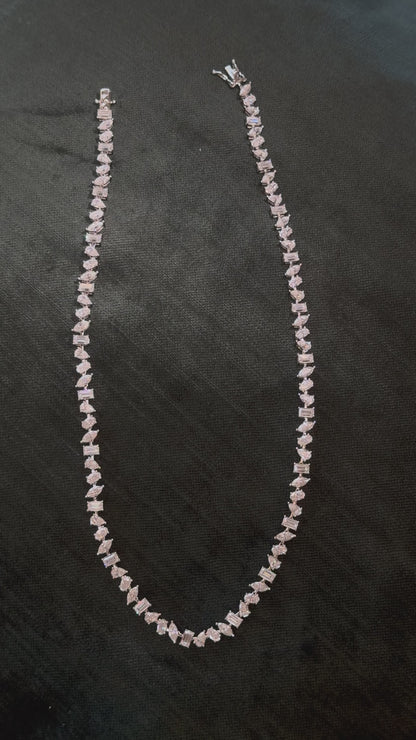 Multi-Cut Tennis Necklace