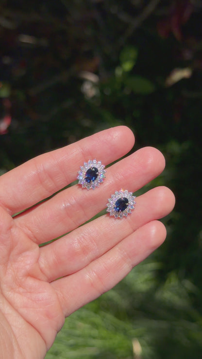 Sapphire Mirage earrings