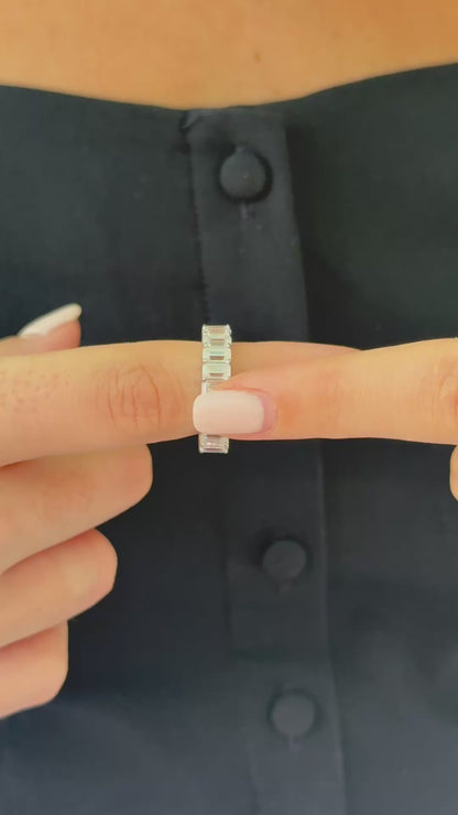 Emerald Eternity Band Ring