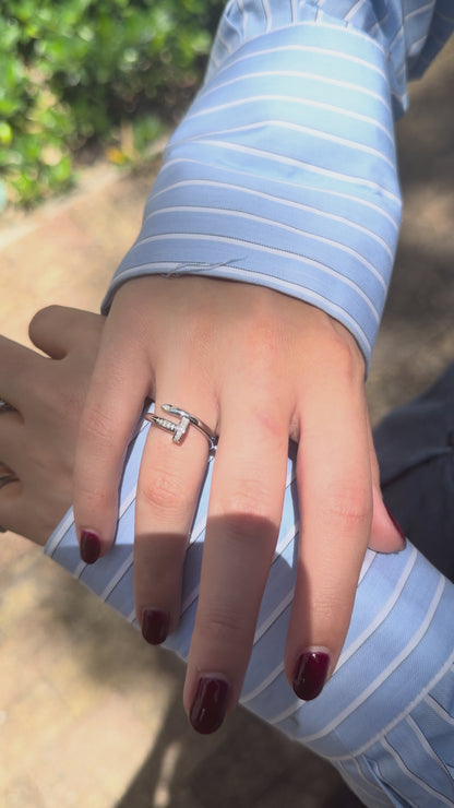 Pavé Nail Ring