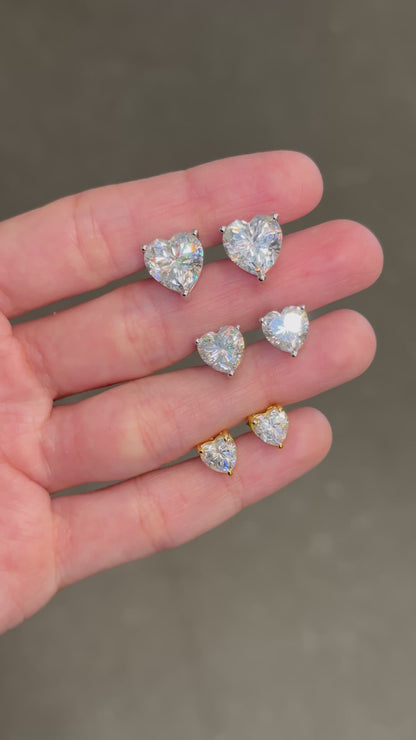 Heart Stud Earrings