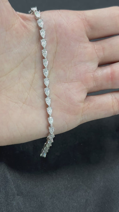 Pear Cut Tennis Bracelet