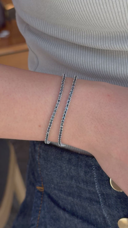 Black tennis bracelet