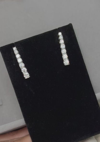 3cttw Drop Earrings