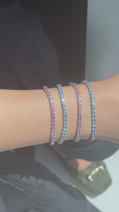 Blue Ombré Tennis Bracelet