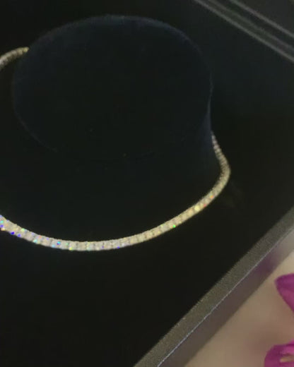 Riviera 4 Prong  Graduated Tennis Necklace