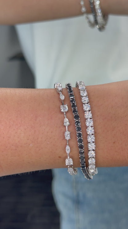 3mm  Black tennis bracelet