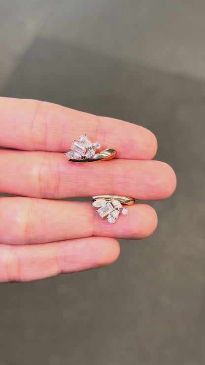 Multicut Hoop Earrings