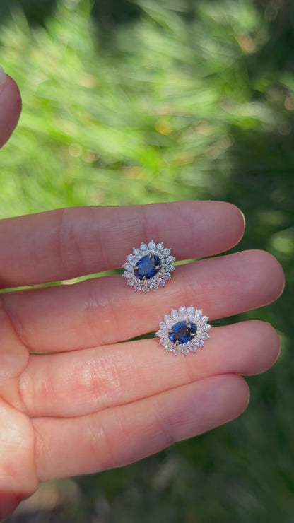 Sapphire Mirage earrings