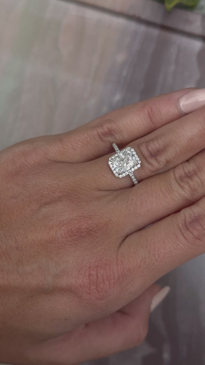 2 Carat Radiant Cut Ring